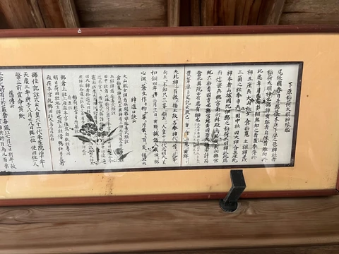 地元神社に伝わる下原稲荷大明神縁起